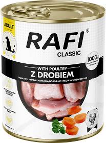 Rafi Classic Pies Mokra Karma z drobiem 800g