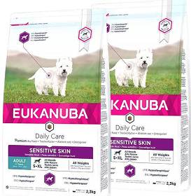 Eukanuba Pies Daily Care Sensitive Skin Sucha Karma 2x12kg DWU-PAK