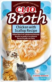 Inaba Cat Ciao Broth Chicken with Scallop Mokra Karma dla kota 40g
