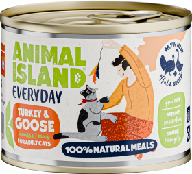 Animal Island Everyday Turkey&Goose Mousse Mokra Karma z indykiem i gęsią w musie dla kota 200g
