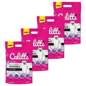 Calitti Crystal Żwirek silikonowy Lawenda poj. 8x3.8l PAKIET
