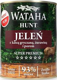 Wataha Hunt Adult Mokra Karma z jeleniem i kaszą gryczaną dla psa 800g