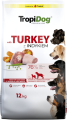 Tropidog Premium Adult Turkey Sucha Karma z indykiem dla psa 12kg
