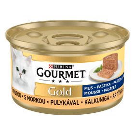 Gourmet Gold Kot Mokra Karma z indykiem (mus) 12x85g PAKIET