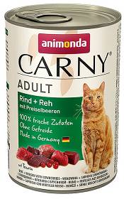 Animonda Carny Kot Adult Mokra Karma z wołowiną i sarniną z borówką 400g