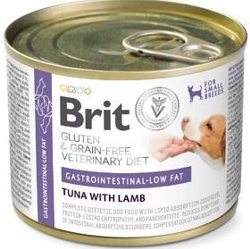 Brit Veterinary Diet Pies Gastrointestinal Low Fat Tuna&Lamb Mokra Karma z tuńczykiem i jagnięciną 200g