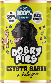 Dobry Pies Adult Mono Mokra Karma z sarną dla psa 400g
