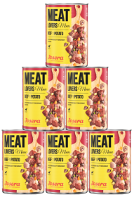 Josera Pies Adult Meat Lovers Menu Beef with Potato Mokra Karma z wołowiną 6x400g PAKIET