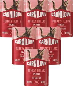 Carnilove Kot Adult Turkey Fillets in Jelly Mokra Karma z indykiem 12x85g PAKIET