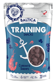 Baltica Training Snacks z czarną porzeczką i krewetką przysmak 150g