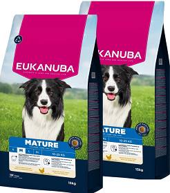 Eukanuba Pies Thriving Medium Mature Sucha Karma 2x15kg DWU-PAK
