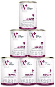 VetExpert Hepatic Adult Mokra Karmaz kurczakiem dla psa 6x400g PAKIET