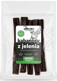 Uniszki Przysmak Kabanosy z jelenia dla psa 100g