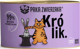 Paka Zwierzaka Mono Protein Mokra Karma z królikiem dla kota 200g