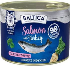 Baltica Excellent Adult Salmon&Turkey Mokra Karma z łososiem i indykiem dla kota 185g