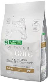 Nature's Protection Adult Small Superior Care Sensitive Skin&Stomach with Lamb Sucha Karma z jagnięciną dla psa 1.5kg