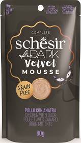 Schesir After Dark Velvet Mousse Adult Chicken with Duck Mokra Karma z kurczakiem i kaczką dla kota 80g