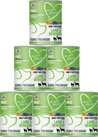 Euro Premium Pate Adult Lamb&Venison Mokra Karma z jagnięciną i dziczyzną dla psa 6x400g PAKIET