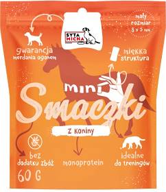 Syta Micha Mini Przysmaki z koniną dla psa 60g 