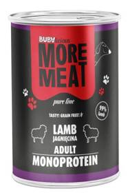 BUBAlicious More Meat Mono Pure Adult Mokra Karma z jagnięciną 400g