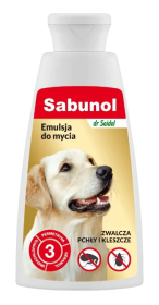 Sabunol Emulsja do mycia zwalczająca pchły i kleszcze dla psa 150ml