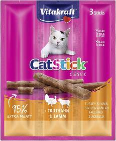 Vitakraft Cat Stick Mini kabanosy indyk z jagnięciną Przysmak 3szt [Data ważności: 13.06.2024]