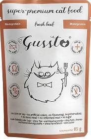 Gussto Fresh Kot Beef Mokra Karma z wołowiną 85g