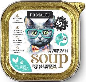 Dr Malou Freeze Dried Soup Liofilizowana Karma z kurczakiem i trawą jęczmienną dla kota 12g