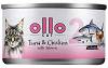 Ollo nr 2 Tuna&Chicken with Salmon Mokra Karma z tuńczykiem, kurczakiem i łososiem w sosie dla kota 70g