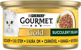 Gourmet Gold Succulent Delights Kot Mokra Karma z kurczakiem (sos) 85g