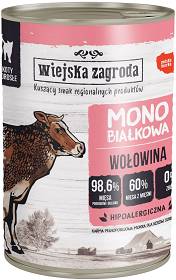 Wiejska Zagroda Kot Monobiałkowa Mokra Karma z wołowiną 400g