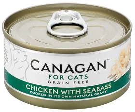 Canagan Kot Chicken with Seabass Mokra Karma z kurczakiem i okoniem morskim 75g