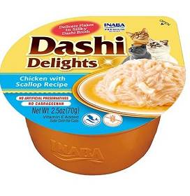 Inaba Cat Dashi Delights Chicken, Scallop 70g Mokra Karma dla kota 70g
