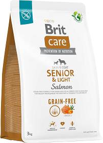 Brit Care Grain-Free Pies Senior & Light Salmon Sucha Karma z łososiem 3kg