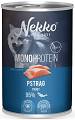 Nekko Monoprotein Adult Mokra Karma z pstrągiem dla psa 400g