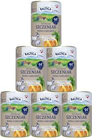 Baltica Pies Smaki Regionów Puppy Mokra Karma z koziną i królikiem dla szczeniaka 12x400g PAKIET