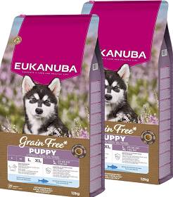Eukanuba Grain Free Puppy Large & Extra Large Ocean Fish Sucha Karma dla szczeniaka 2x12kg DWU-PAK