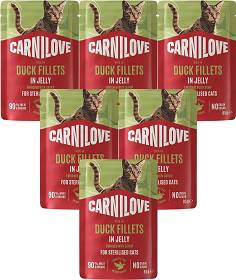 Carnilove Kot Adult Duck Fillets in Jelly Mokra Karma z kaczką 12x85g PAKIET