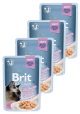 Brit Premium Kot with Salmon Fillets for Sterilised Cats Gravy Mokra Karma z łososiem 12x85g PAKIET