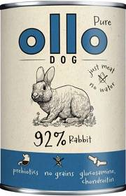 Ollo Pure Rabbit Adult Mokra Karma z królikiem dla psa 400g