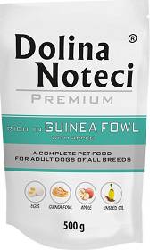 Dolina Noteci Pies Premium Adult Guinea Fowl Mokra Karma z perliczką i jabłkiem 500g SASZETKA