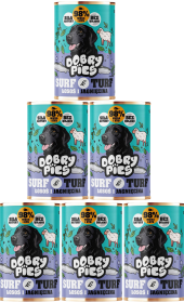 Dobry Pies Adult Surf&Turf Mokra Karma z łososiem i jagnięciną dla psa 12x400g PAKIET