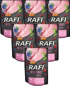Rafi Pies with Game Mokra Karma z indykiem, borówką i żurawiną 10x500g (saszetka)