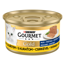 Gourmet Gold Kot Mokra Karma z kurczakiem (mus) 85g 