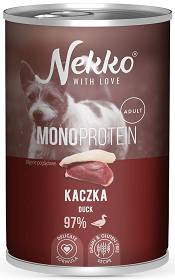 Nekko Monoprotein Adult Mokra Karma z kaczką dla psa 400g