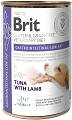 Brit Veterinary Diet Pies Gastrointestinal Low Fat Tuna&Lamb Mokra Karma z tuńczykiem i jagnięciną 400g
