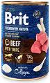 Brit Premium by Nature Pies Beef with Tripe Mokra karma z wołowina 400g 