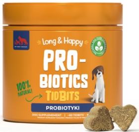 Tidbit Long&Happy Probiotics przysmaki dla psa 180g