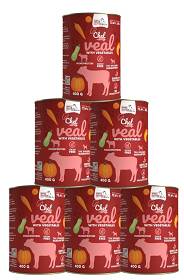 Syta Micha CHEF Veal Karma Mokra z cielęciną dla psa 6x400g PAKIET