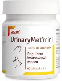 Dolfos UrinaryMet MINI suplement dla psa i kota 60 tabl.